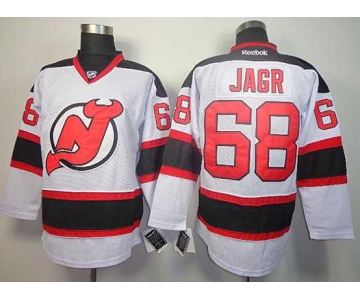 nhl jerseys new jersey devils #68 jagr white