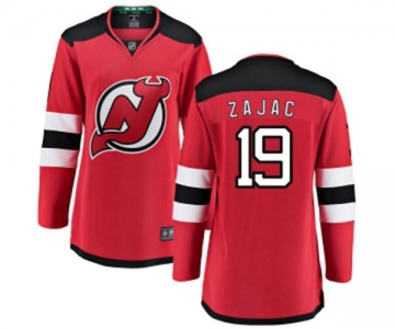 Women New Jersey Devils #19 Travis Zajac Fanatics Branded Red Home Breakaway Hockey Jersey