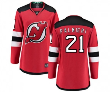 Women New Jersey Devils #21 Kyle Palmieri Fanatics Branded Red Home Breakaway Hockey Jersey