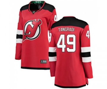 Women New Jersey Devils #49 Eric Tangradi Fanatics Branded Red Home Breakaway Hockey Jersey