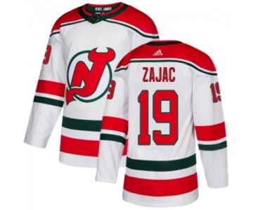 Youth New Jersey Devils #19 Travis Zajac Authentic White Alternate Hockey Jersey