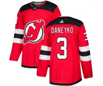 Youth New Jersey Devils #3 Ken Daneyko Authentic Red Home Hockey Jersey