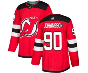 Youth New Jersey Devils #90 Marcus Johansson Authentic Red Home Hockey Jersey