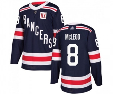 Adidas New York Rangers #8 Cody McLeod Authentic Navy Blue 2018 Winter Classic NHL Jersey