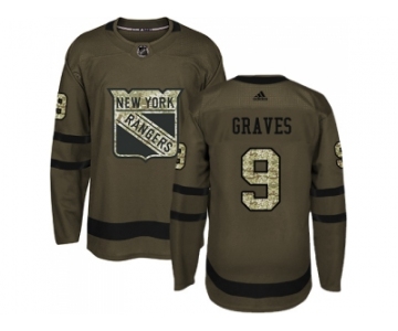 Adidas New York Rangers #9 Adam Graves Green Salute to Service Stitched NHL Jersey