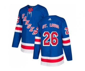 Men Adidas New York Rangers #26 Martin St.Louis Royal Blue Home Authentic Stitched NHL Jersey