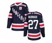Men Adidas New York Rangers #27 Ryan McDonagh Navy Blue Authentic 2018 Winter Classic Stitched NHL Jersey