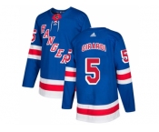 Men Adidas New York Rangers #5 Dan Girardi Royal Blue Home Authentic Stitched NHL Jerseyey