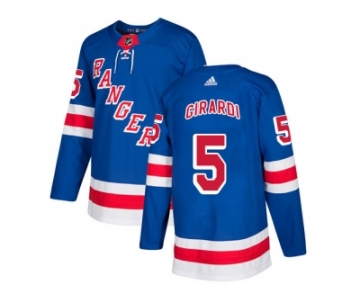 Men Adidas New York Rangers #5 Dan Girardi Royal Blue Home Authentic Stitched NHL Jerseyey