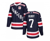 Men Adidas New York Rangers #7 Rod Gilbert Navy Blue Authentic 2018 Winter Classic Stitched NHL Jersey