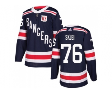 Men Adidas New York Rangers #76 Brady Skjei Navy Blue Authentic 2018 Winter Classic Stitched NHL Jersey
