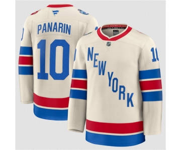 Men's New York Rangers #10 Artemi Panarin Cream 2026 Winter Classic Stitched Hockey Jersey