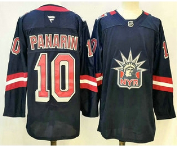 Men's New York Rangers #10 Artemi Panarin Navy Reverse Retro Authentic Jersey
