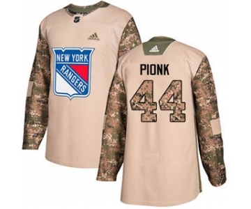 Men's New York Rangers #44 Neal Pionk Camo 2017 Veterans Day Stitched Hockey Jersey