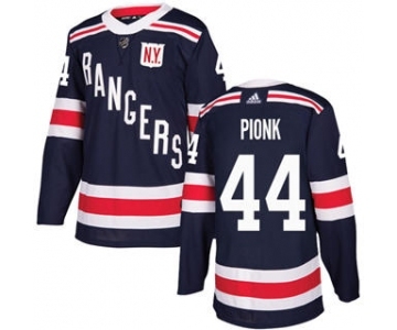 Men's New York Rangers #44 Neal Pionk Navy Blue 2018 Winter Classic Stitched Hockey Jersey