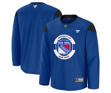 Men's New York Rangers Royal 2024-25 Team Practice Stitched Hockey Jersey