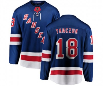New York Rangers #18 Walt Tkaczuk Fanatics Branded Royal Blue Home Breakaway NHL Jersey