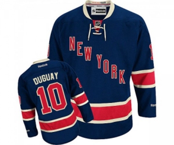 Reebok New York Rangers #10 Ron Duguay Authentic Navy Blue Third NHL Jersey