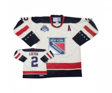 Reebok New York Rangers #2 Brian Leetch Authentic White 2012 Winter Classic NHL Jersey