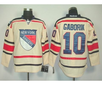 nhl jerseys new york rangers #10 gaborik white[2011 new]