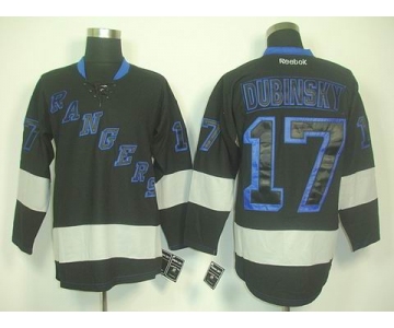 nhl jerseys new york rangers #17 dubinsky black[2011 new]