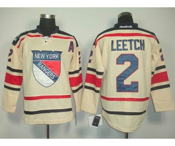 nhl jerseys new york rangers #2 leetch white[2011 new]