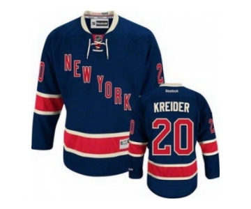 nhl jerseys new york rangers #20 kreider dk blue