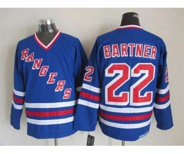 nhl jerseys new york rangers #22 bartner blue[bartner]