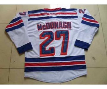 nhl jerseys new york rangers #27 mcdonagh white[2014 new stadium]