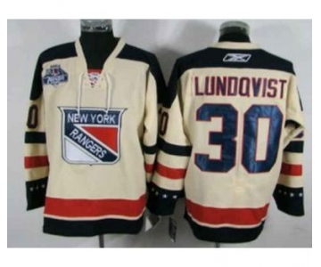 nhl jerseys new york rangers #30 lundqvist white(2012 winter classic)
