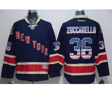 nhl jerseys new york rangers #36 zuccarello blue[national flag version]