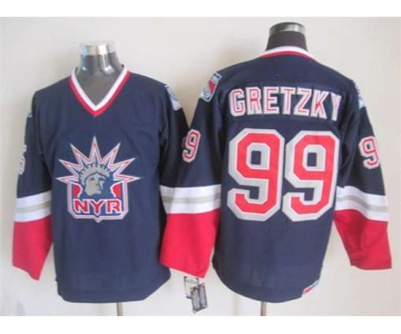 nhl jerseys new york rangers #99 gretzky blue[2015 new]