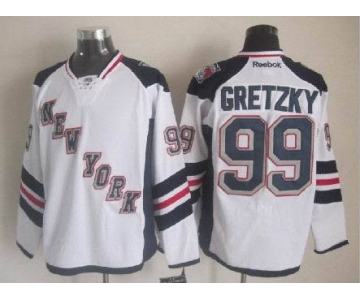 nhl jerseys new york rangers #99 gretzky white[2014 new stadium]