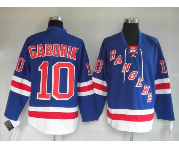 nhl new york rangers #10 gaborik blue