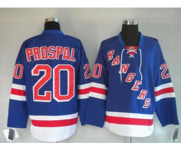 nhl new york rangers #20 prospal blue