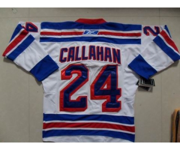 nhl new york rangers #24 callahan white