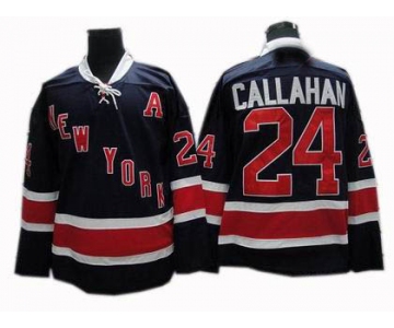 nhl new york rangers #24 ryan callahan dk,blue
