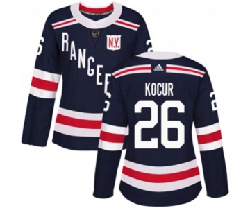 Women Adidas New York Rangers #26 Joe Kocur Authentic Navy Blue 2018 Winter Classic NHL Jersey