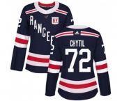 Women Adidas New York Rangers #72 Filip Chytil Authentic Navy Blue 2018 Winter Classic NHL Jersey