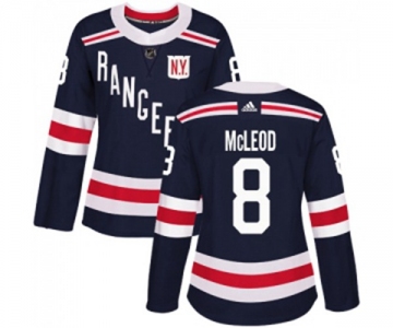 Women Adidas New York Rangers #8 Cody McLeod Authentic Navy Blue 2018 Winter Classic NHL Jersey