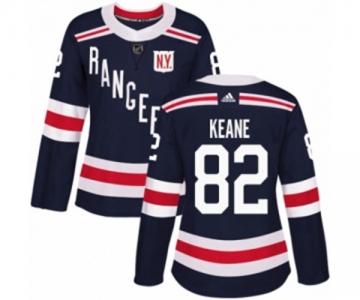 Women Adidas New York Rangers #82 Joey Keane Authentic Navy Blue 2018 Winter Classic NHL Jersey