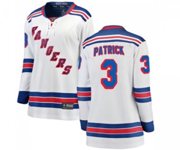 Women New York Rangers #3 James Patrick Fanatics Branded White Away Breakaway NHL Jersey