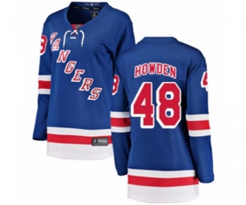 Women New York Rangers #48 Brett Howden Fanatics Branded Royal Blue Home Breakaway NHL Jersey