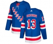 Youth Adidas New York Rangers #13 Sergei Nemchinov Authentic Royal Blue Home NHL Jersey
