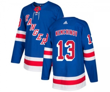 Youth Adidas New York Rangers #13 Sergei Nemchinov Premier Royal Blue Home NHL Jersey