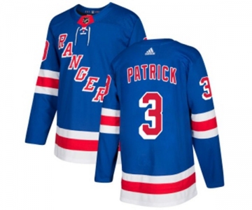 Youth Adidas New York Rangers #3 James Patrick Authentic Royal Blue Home NHL Jersey