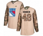 Youth Adidas New York Rangers #48 Brett Howden Authentic Camo Veterans Day Practice NHL Jersey