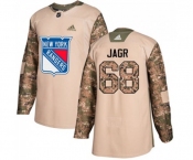 Youth Adidas New York Rangers #68 Jaromir Jagr Authentic Camo Veterans Day Practice NHL Jersey