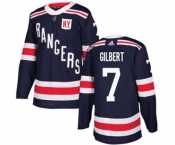 Youth Adidas New York Rangers #7 Rod Gilbert Authentic Navy Blue 2018 Winter Classic NHL Jersey