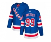 Youth Adidas New York Rangers #99 Wayne Gretzky Royal Blue Home Authentic Stitched NHL Jersey